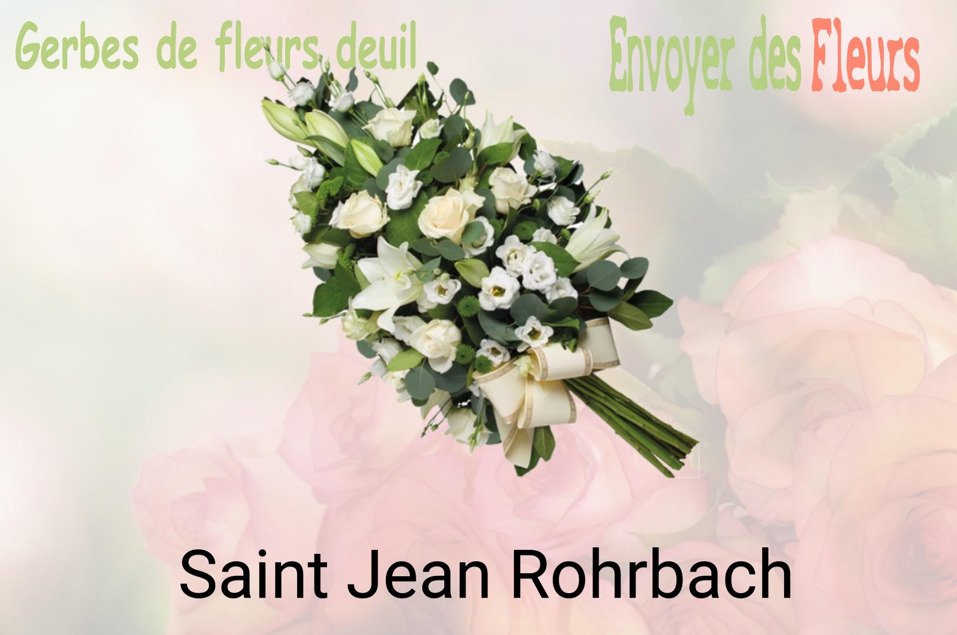 Gerbe de fleurs de deuil livrée à Saint-Jean-Rohrbach
